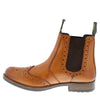 Frank James Chepstow Mens Brogue Chelsea Dealer Cleated Sole Leather Boots