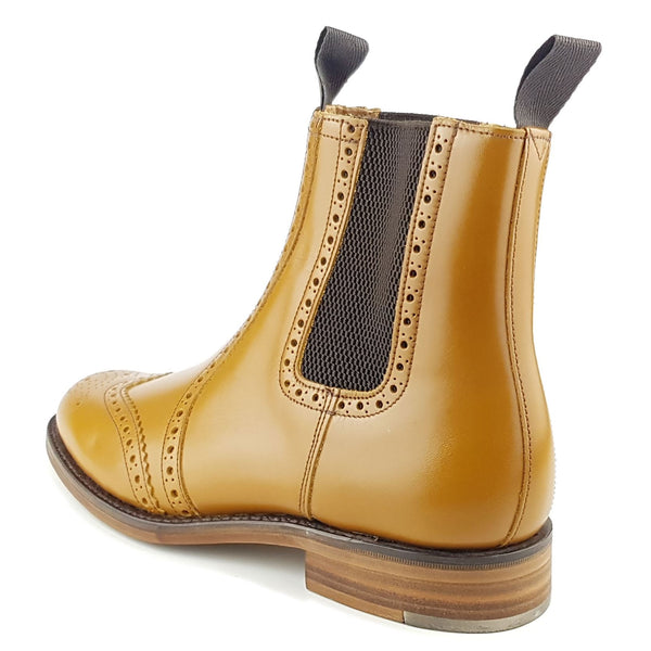 Charles Horrel England CH2012 Brogue Leather Sole Welted Mens Boots