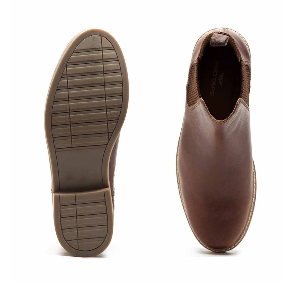 Thomas Crick Bamford Leather Mens Pull On Brown Chelsea Boots
