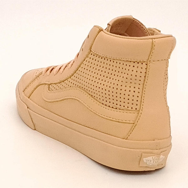 Vans Ua Sk8-Hi Slim Cutout Dx Womans Leather Lace Shoes Amberlight Trainers