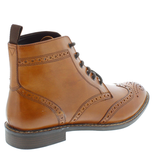 Thomas Crick Askham Brogue Lace Up Mens Leather Boots