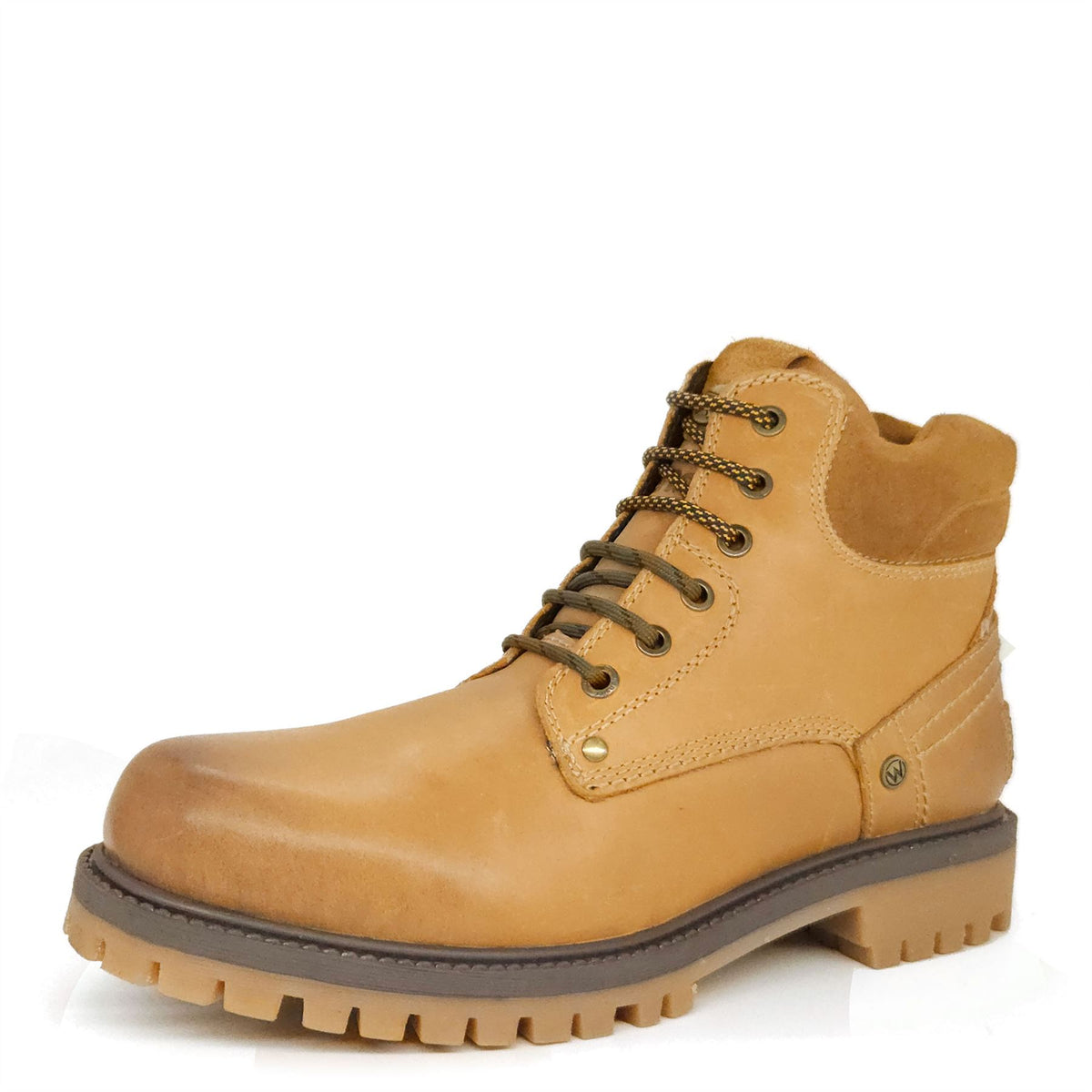 Wrangler Yuma Mens Leather Lace Casual Combat Boots