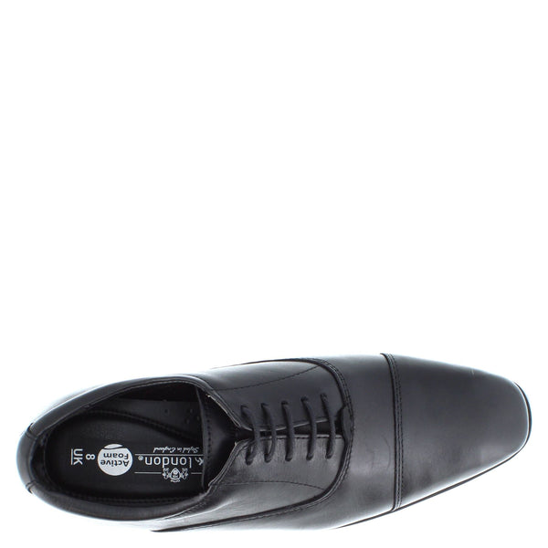 HX London Charing Men's Leather Cap Oxford Shoes