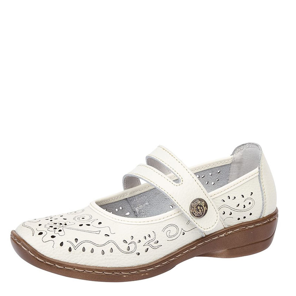 Boulevard L 394 Touch Fastening Perforated Bar Casual Sandals