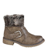 Cipriata Andreana Press Stud Fold Down Biker Style Ankle Boots