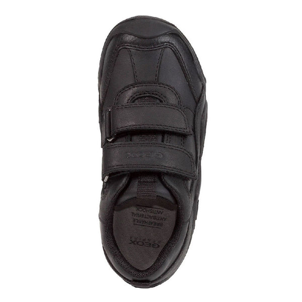 Geox Boys School Black J Wader A Touch Fastening Shoes