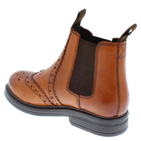 Frank James Wrexham Boys Girls Brogue Chelsea Leather Jodphur Ankle Pull On Boots