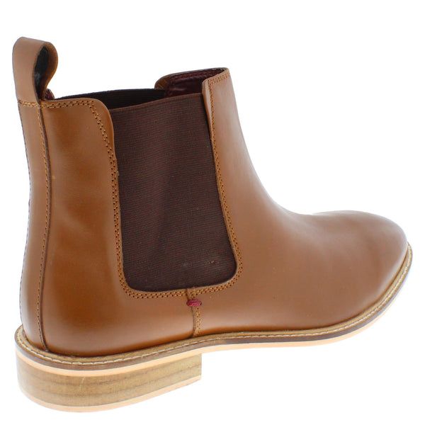 Frank James Bromley Leather Ankle Chelsea Pull On Mens Boots