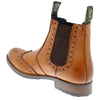 Frank James Chepstow Mens Brogue Chelsea Dealer Cleated Sole Leather Boots