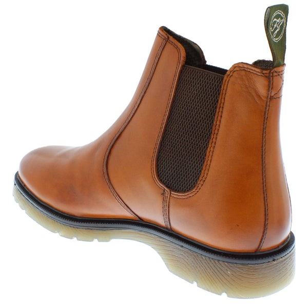 Frank James Naseby Mens Leather Chelsea Dealer Pull On Boots