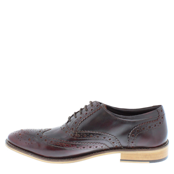 Herbert Frank Enfield Mens Leather Lace Up Wingtip Formal Gatsby Evening Brogue Shoes