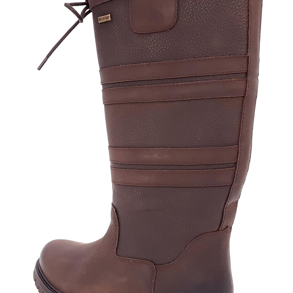 Frank James Burghley Equestrian Leather Country Long Boots Waterproof