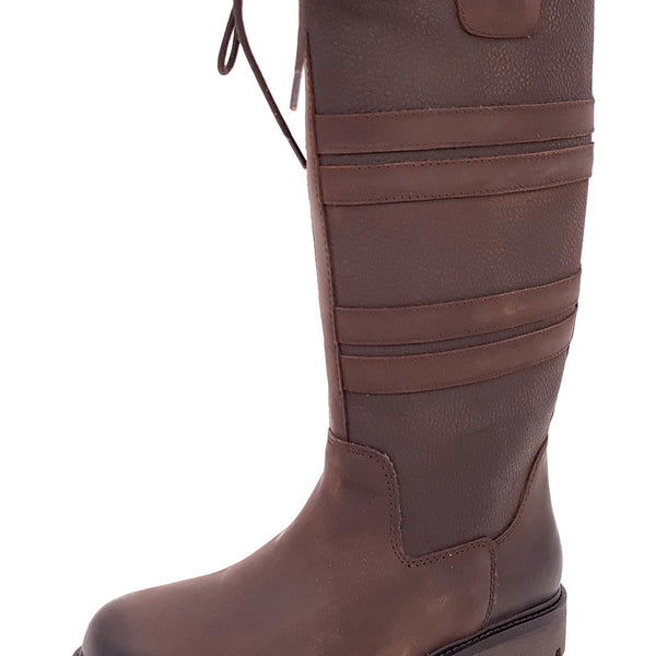 Frank James Burghley Equestrian Leather Country Long Boots Waterproof