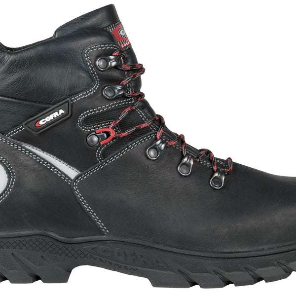 Cofra Shimizu S3 Gore-Tex Safety Toecap Midsole Lace Up Black Leather Boots