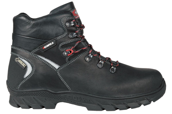 Cofra Shimizu S3 Gore-Tex Safety Toecap Midsole Lace Up Black Leather Boots