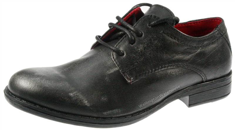 Red Tape Crick Wooler Leather Round Toe Laceup Boys Shoes