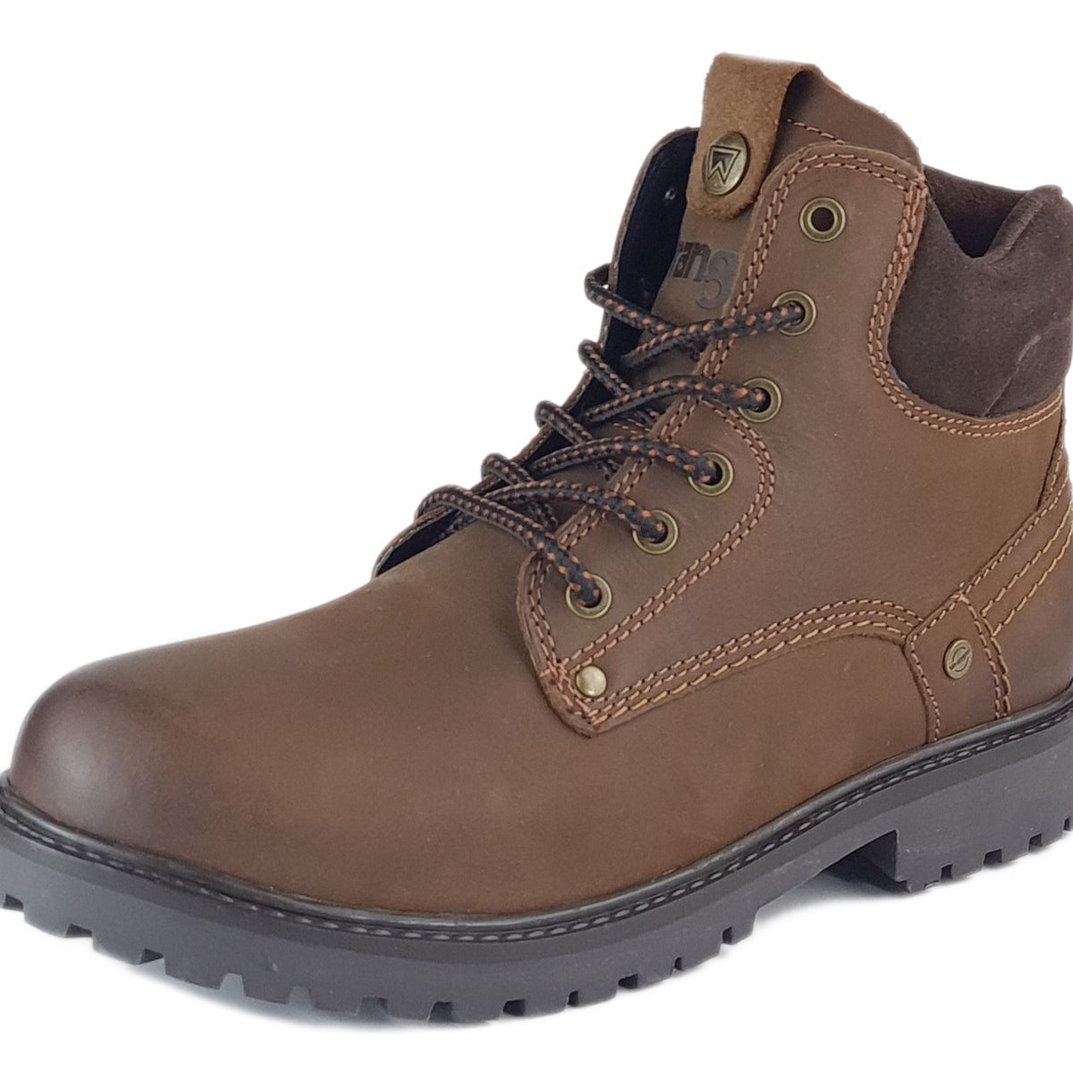 Wrangler Yuma Mens Leather Lace Casual Combat Boots