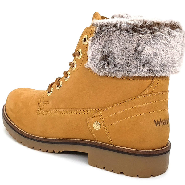 Wrangler Alaska Womens Warm Fleece Ankle Lace Boots