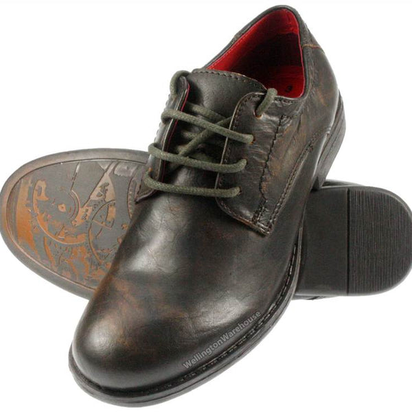 Red Tape Crick Wooler Leather Round Toe Laceup Boys Shoes