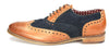 London Brogues Mens Leather Lace Up Wingtip Formal Gatsby Evening Brogue Shoes