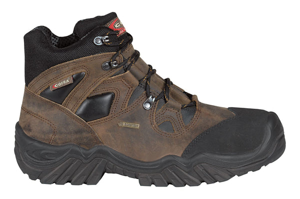 Cofra Jackson S3 Waterproof Gore-Tex Leather Mens Safety Brown Boots