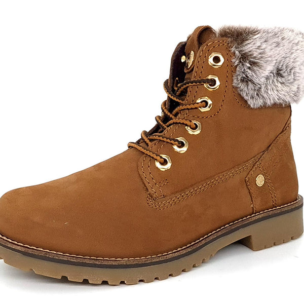 Wrangler Alaska Womens Warm Fleece Ankle Lace Boots