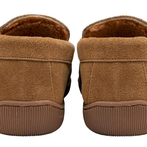Dunlop Nathan Suede Leather Mens Memory Foam Loafer Slippers