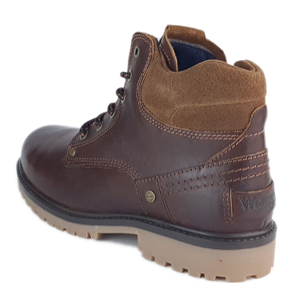 Wrangler Yuma Mens Leather Lace Casual Combat Boots