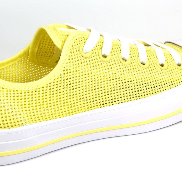 Converse Chuck Taylor All Star Low Top Yellow Womens Canvas Trainers Size