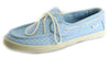 Vans Authentic Chauffeur Ladies Polka Dot Blue White Lace Up Pumps Canvas