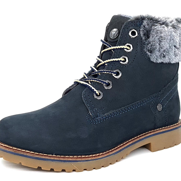 Wrangler Alaska Womens Warm Fleece Ankle Lace Boots