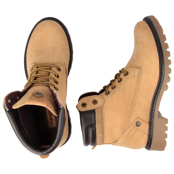 Wrangler Creek Womens Lace Up Ankle Combat Boots