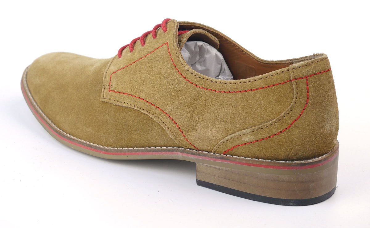 Frank James Evan Mens Suede Leather Casual Smart Lace Up Shoes