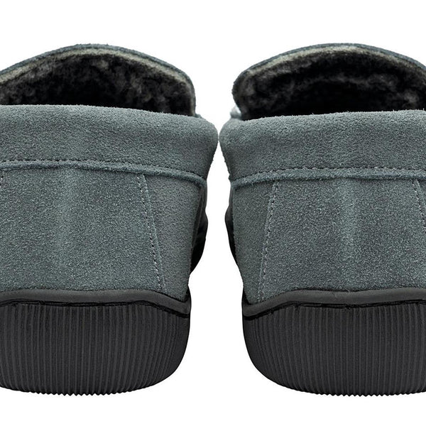 Dunlop Nathan Suede Leather Mens Memory Foam Loafer Slippers