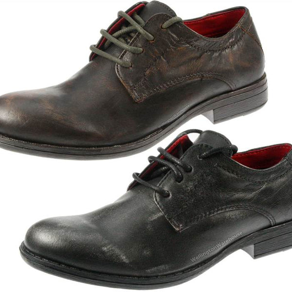 Red Tape Crick Wooler Leather Round Toe Laceup Boys Shoes