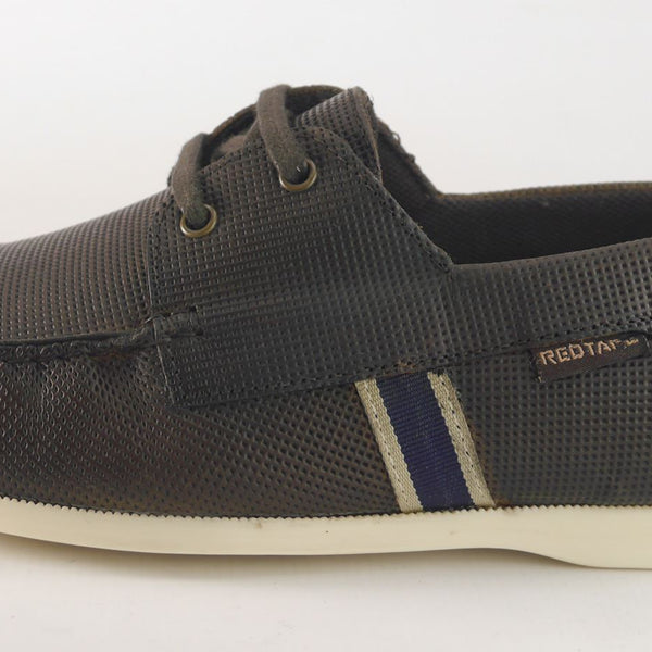 Red Tape Crick Mens Casual Leather Pepperpot Lace Up Boat Shoes