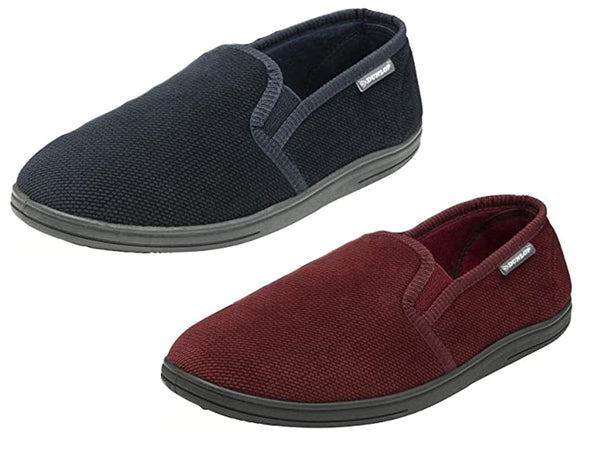 Dunlop Lloyd Memory Foam Slip On Mule Moccasin Mens Slippers