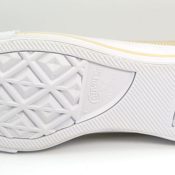 Converse Womans Canvas Mesh Lace Up Beige Trainers