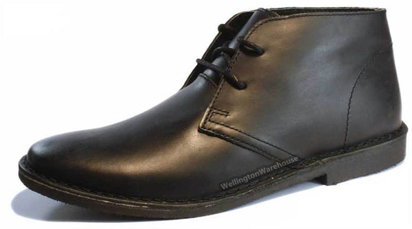 Red Tape Crick Gobi Leather Mens Lace Desert Boots