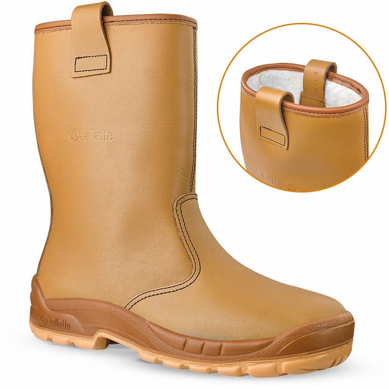 Jallatte Jalfrigg S3 J0652 Honey Tan Leather Metal Free Toecap and Midsole Rigger Boots
