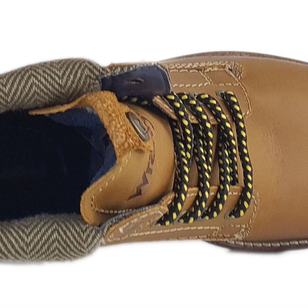 Wrangler Hill Tweed Lace Leather Combat Mens Boots