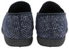 Dunlop Joel Mens Moccasin Slippers Twin Gusset Memory Foam