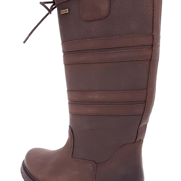 Frank James Burghley Equestrian Leather Country Long Boots Waterproof
