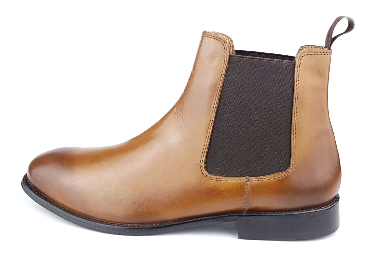 Frank James Windsor Leather Sole Ankle Chelsea Pull on Boots