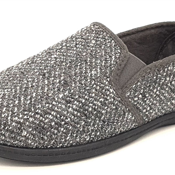 Dunlop Joel Mens Moccasin Slippers Twin Gusset Memory Foam
