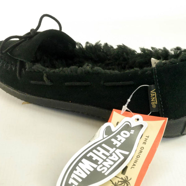 Vans Authentic Ladies Black Fleece Casual Spiller Pumps Shoes