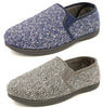 Dunlop Joel Mens Moccasin Slippers Twin Gusset Memory Foam