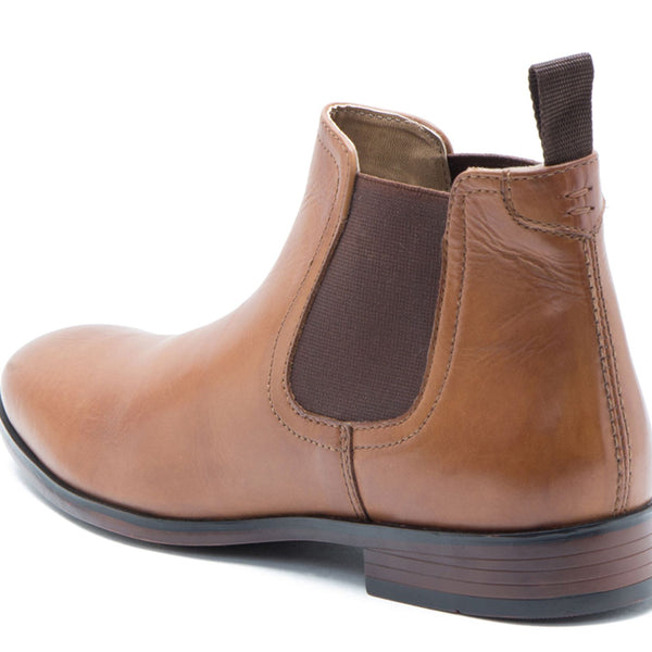 Red Tape Crick Beeston Casual Formal Mens Leather Pull On Chelsea Boots