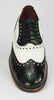 London Brogues Mens Leather Lace Up Wingtip Formal Gatsby Evening Brogue Shoes