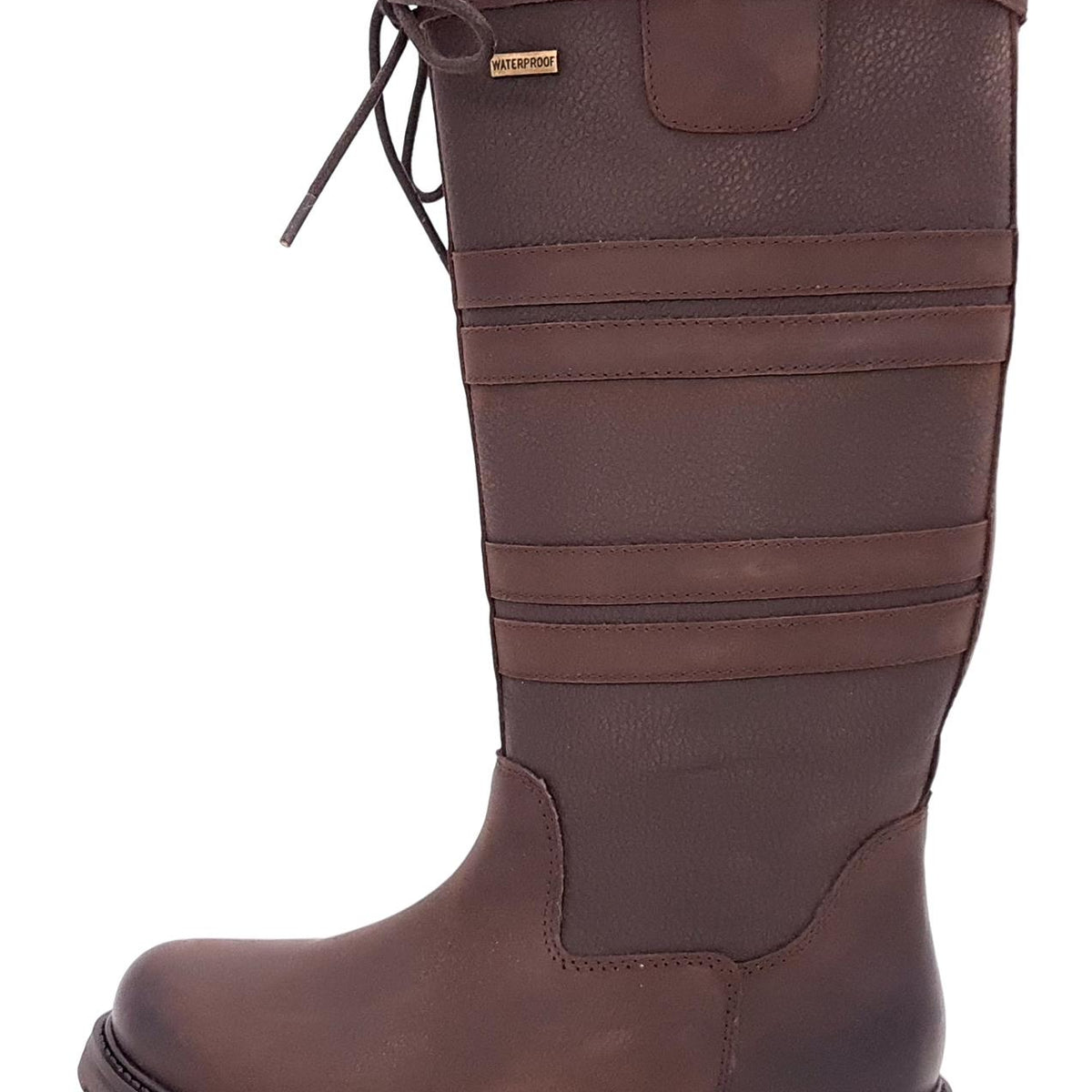 Frank James Burghley Equestrian Leather Country Long Boots Waterproof